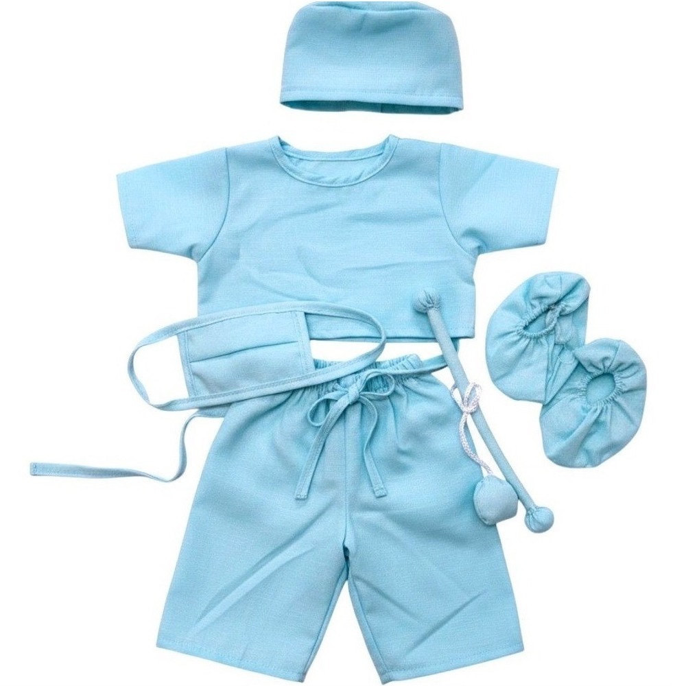 Teddy Mountain Doctor Scrubs Outfit 16in Teddy Bear Clothes Blue 5pc Set‎ 2267